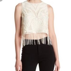 Tart Eullana Back zip fringe tank